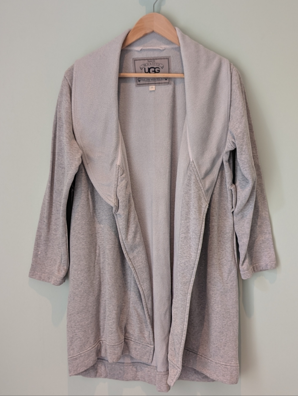 UGG Duffield II Gray Robe Size Med